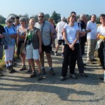 La collation avec les marcheurs de la  grande et la petite randonnée.